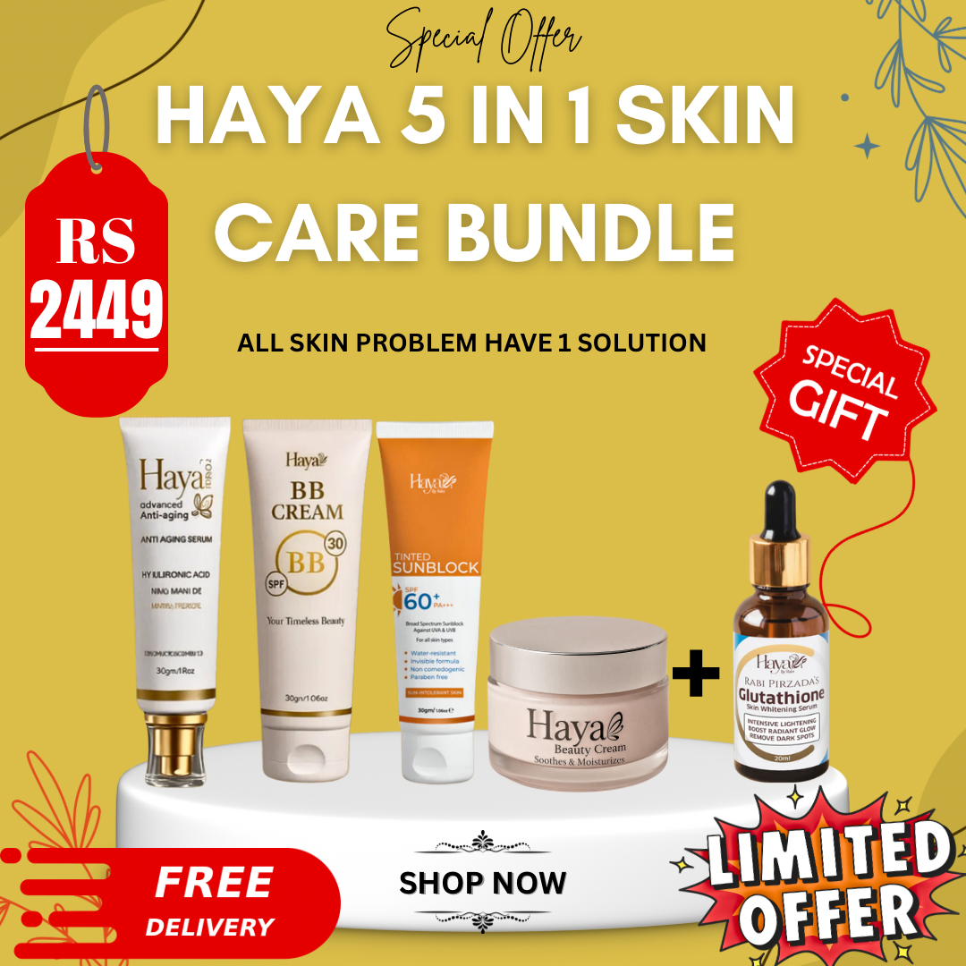 Haya 5 in 1 kit Serum as a free gift